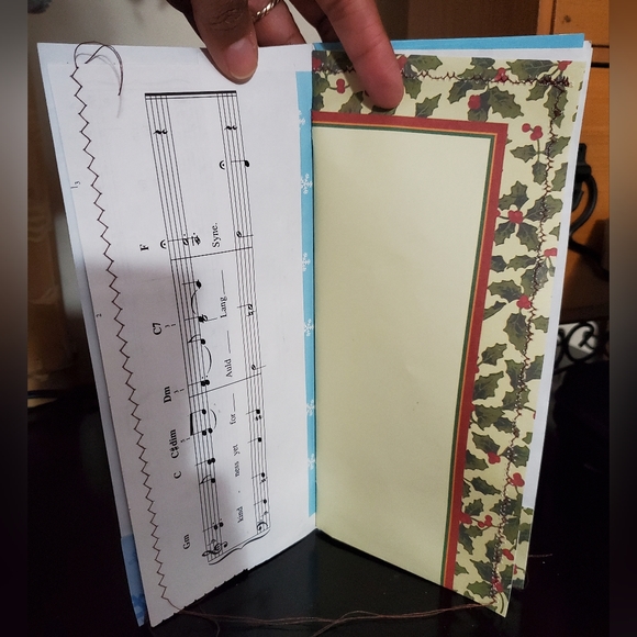 🎄 HAND CRAFTED Christmas card journal notebook with box - Picture 5 of 11